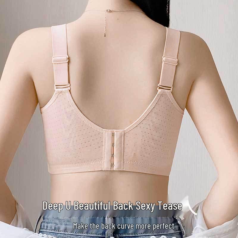 Plus Size Full Coverage Minimizer Bralette - Anti-Sagging, Side Support, Push Up for Big Busts