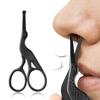 Round Stainless Head Steel Nose Hair Scissors Stork Type BeautyScissors For Eyebrows Nose Hair Beard Ear Hair Eyebrow Scissor