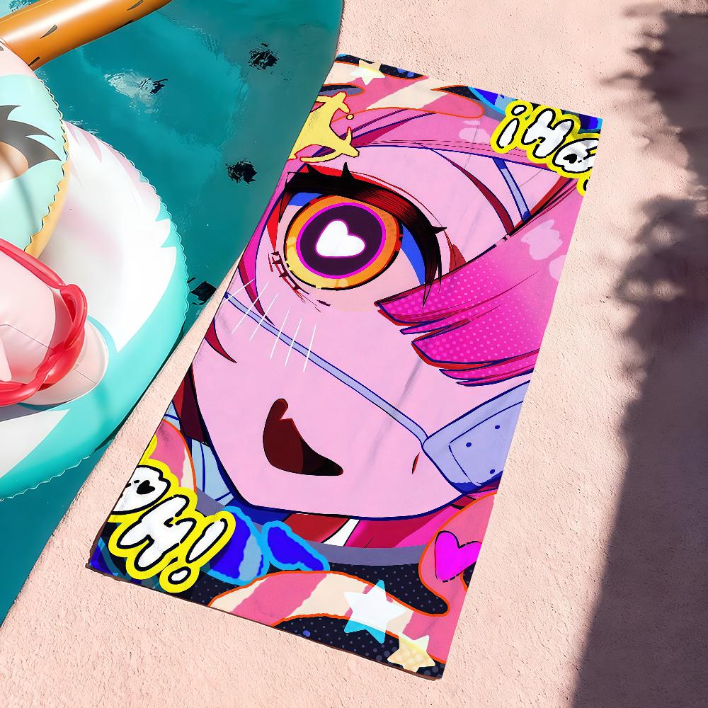 Singer R-Raora Panthera VTuber Towel Sports Quick Dry Travel Camping Gear Sandproof Soft Light Large Beach Towel