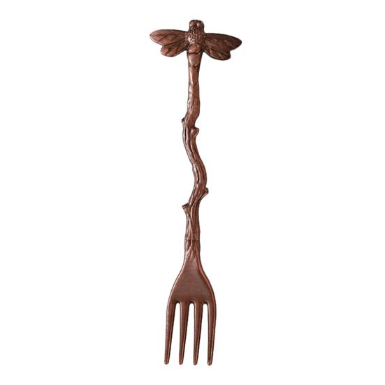 

Dessert Fork with Dragonfly Handle Fruit Cake Fork for Birthday Party Home Elegant Nature-Inspired Tableware Gift for Food Lovers