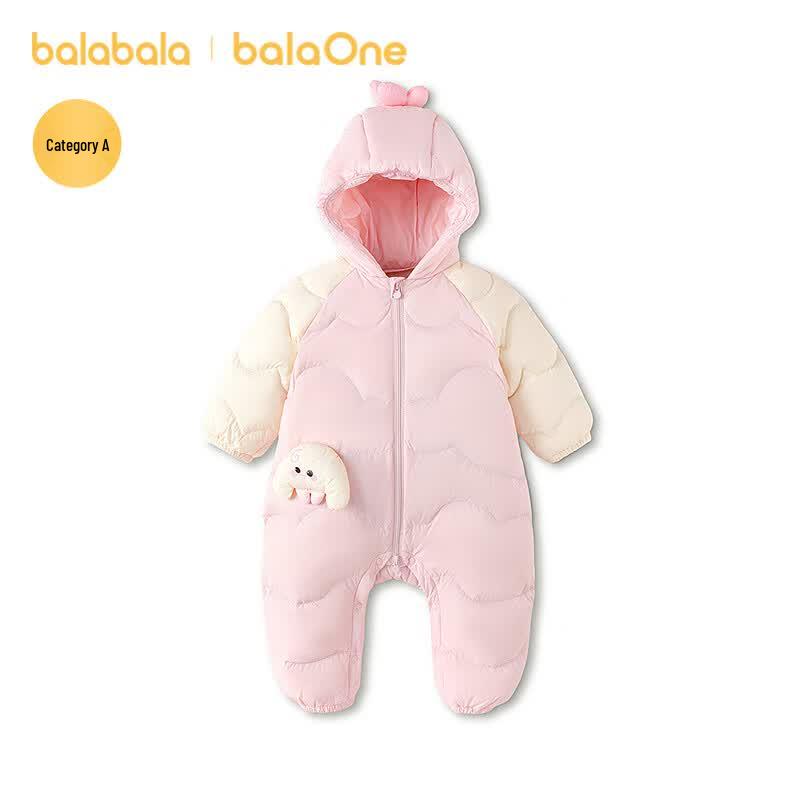 Balabala Infant Down Padded Hooded Romper 66