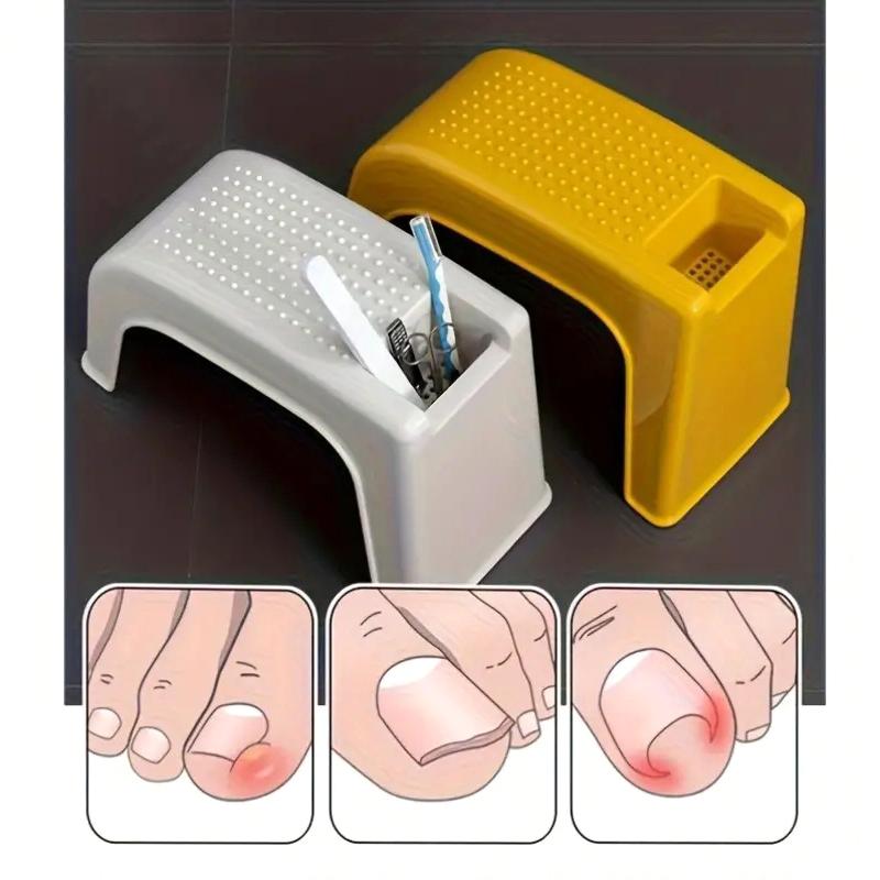 Manicure Footstool Pedicure Stool To Trim Toenails Small Stool Beauty Nail Clipper Salon Home Shaving Leg Hair Storage