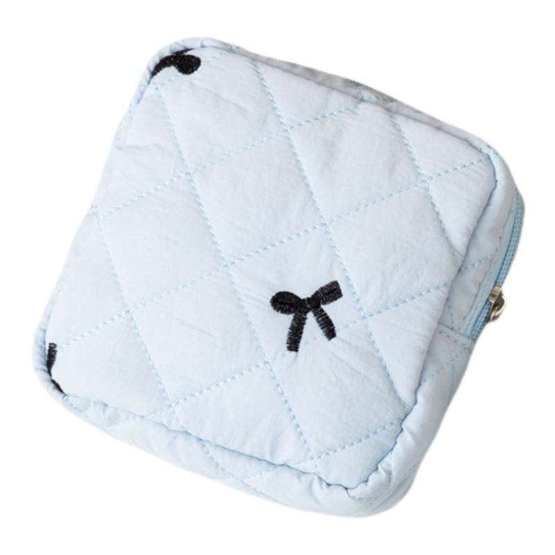 Förvaringslösning för bindor för pendling och resor Polyester tampongbehållare Bekväm hållare för mensprodukter