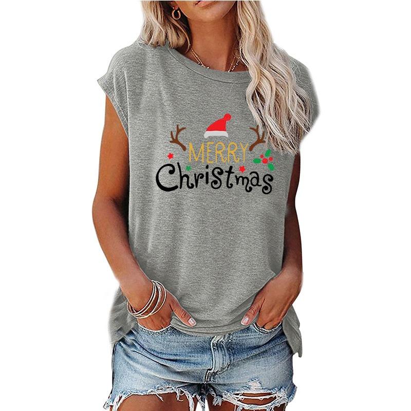 JPNTKY Women's Fashion Casual Sleeveless O-NeckBlouses & Shirts