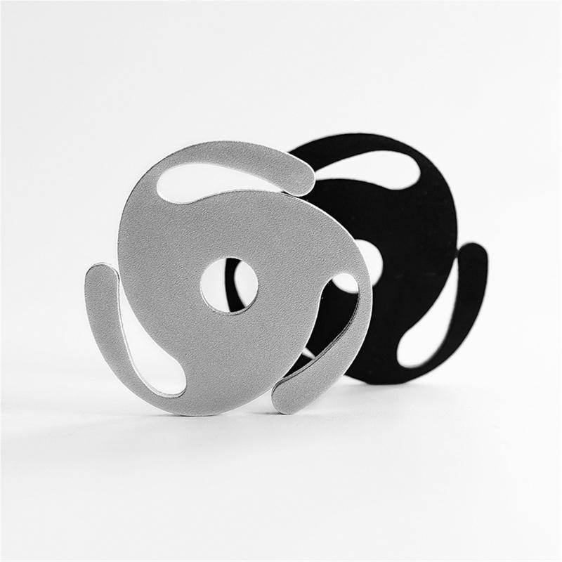 For LP Vinyl Record Player RPM Center Adapter Solid Metal Balanced Disc Weight Clamp for 7" Vinyl Stability