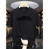 European Sizes Summer Men'S Fashion Short-Sleeve T-Shirt with Letter Pattern Print