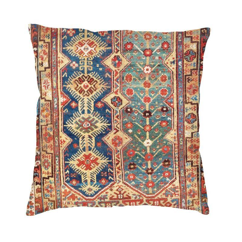 Aksaray Antique Turkish Kilim Square Pillow Cover Decoration Boho Bohemian Ethnic Persian Tribal Cushion Cover Throw Pillow