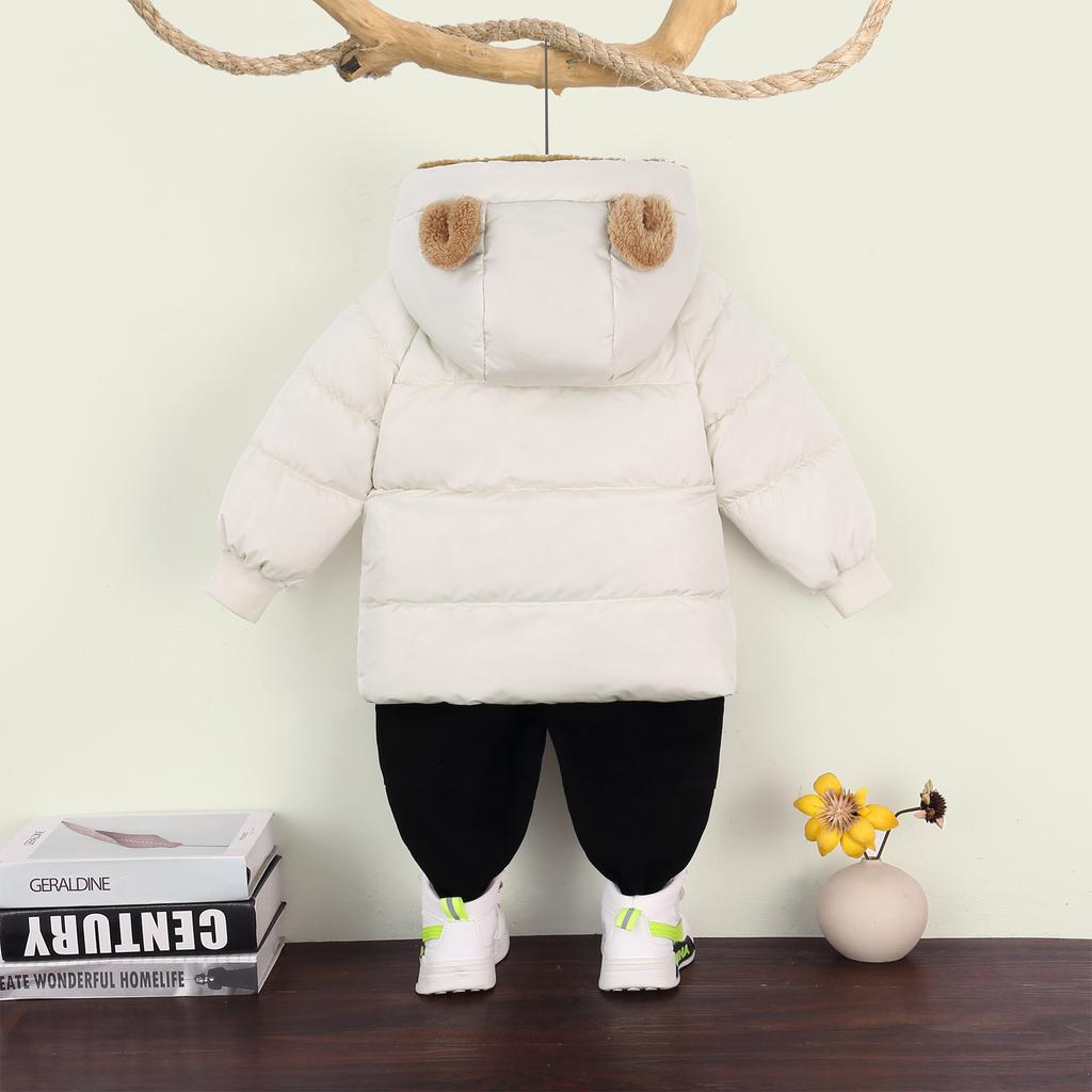 Children's Down Cotton-padded Clothes: Thick Cotton-padded Jackets for Boys In Winter and Down Jackets for Girls