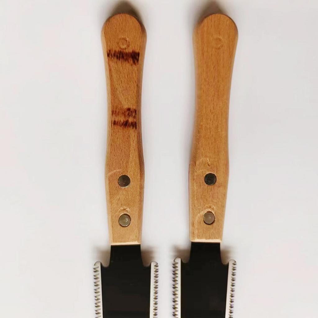 Small Japanese Hand Saw for Fine Cutting Wood, Heatigo Double Edged Flush Cut Saw, Non-slip Wooden Handle