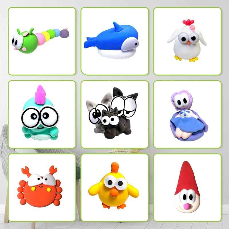 New 10PCS Cartoon Plastic Toy Eye Safety Toy Eyes & Soft Washer for DIY Plush Doll Findings Amigurumi Crochet and Diy Clay Decor