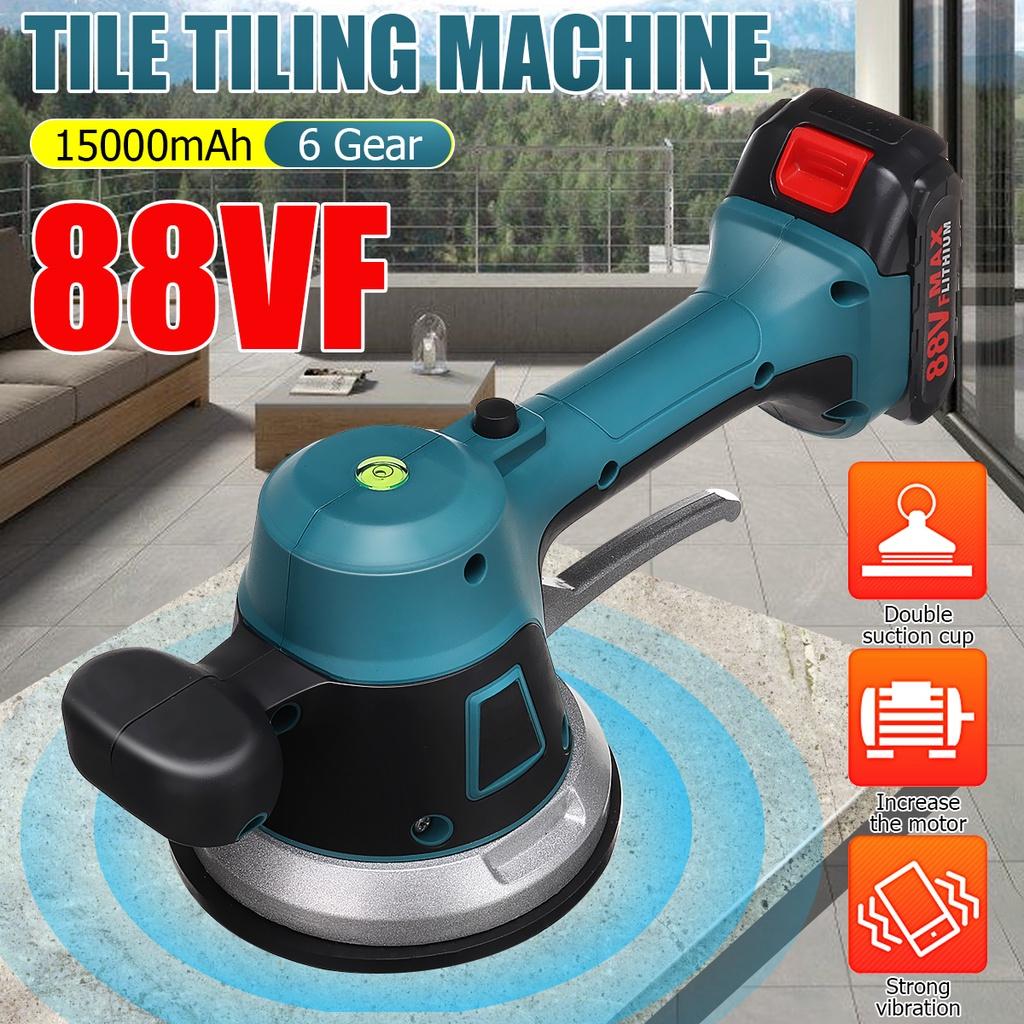 6 Gear Electric Tile Machine Wall Floor Dual-purpose Vibrator Beater Household Machine for DIY Decorating Tools