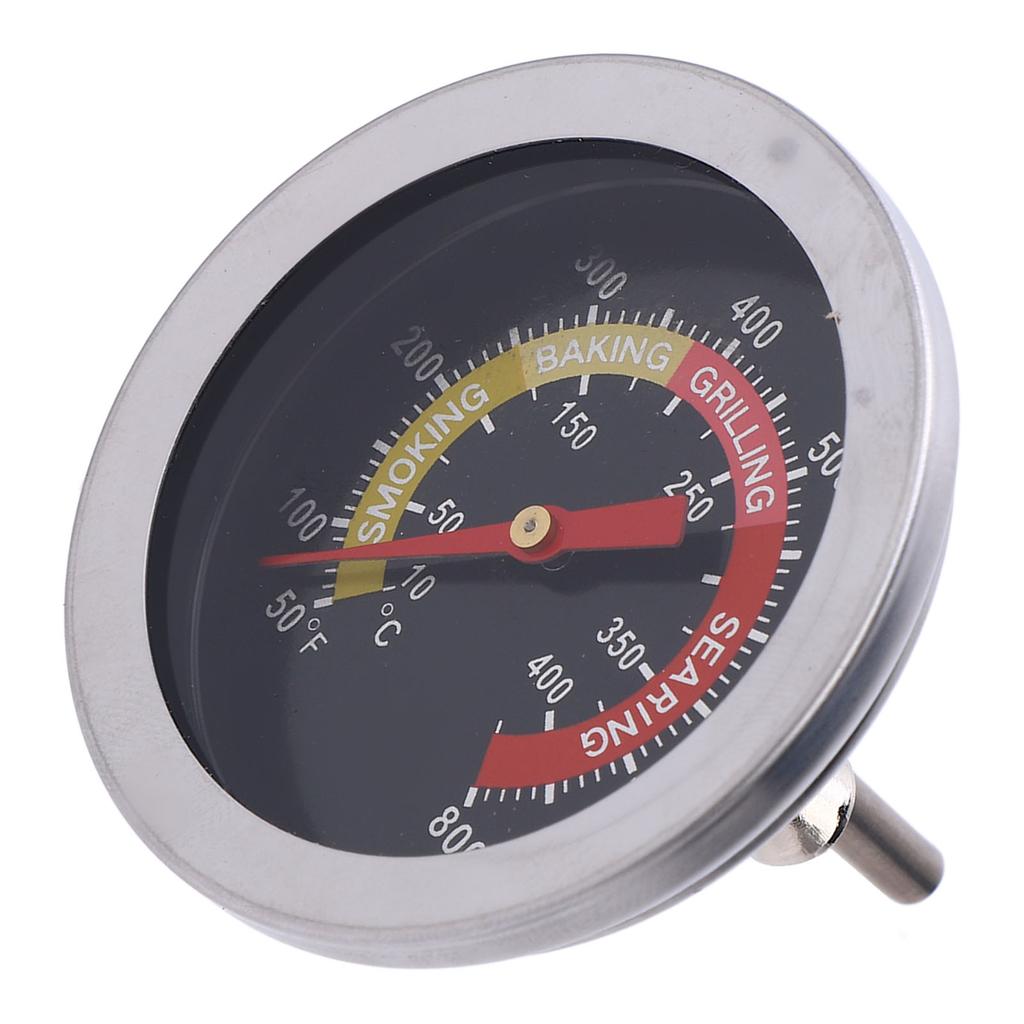 52mm Grilltemperaturmätare 50-800 Fahrenheit Mätområde Rostfritt stål BBQ Analog Temperaturmätare