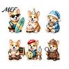 Family Christmas Activities 2026 Corgi Advent Calendar, 24 Days Acrylic Dog Ornaments Countdown 2D Fun Miniature Characters Holiday Pendants for Xmas