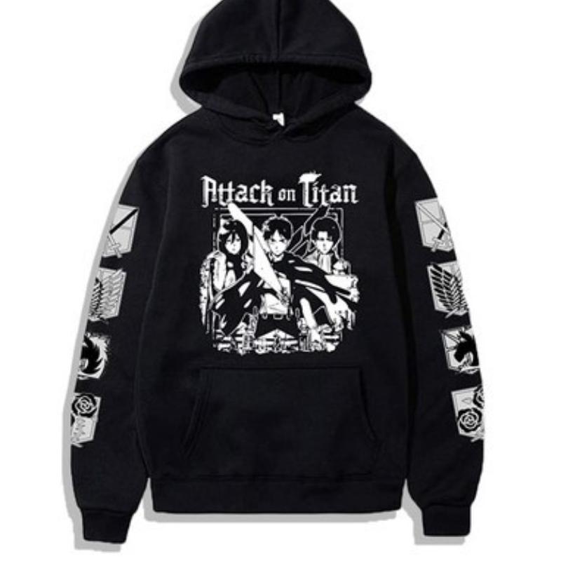 2023 Anime Hoodie Men's and Women's Sports Attack Giant Series Investigation Corps Same StyleCosplay Men's Wear