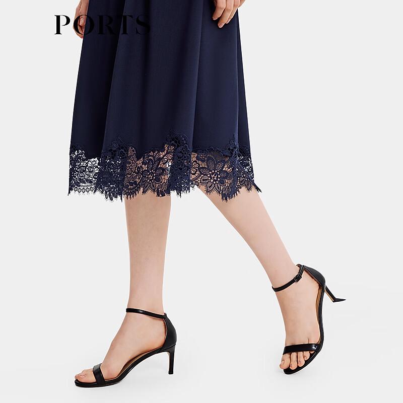 PORTS Women's Lace Mid-Length High-Waist Skirt