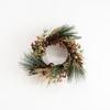 HEADS Christmas Wreath 430mm Diameter X 160mm Brown 1 Piece X-NW8 Decoration, Approx. Depth, Medium, Gold,