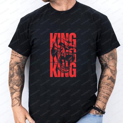 König Gorilla Fitness-Enthusiast Unisex T-Shirts und Tanktops Sommer Kurzärmelige Unisex und Unisex T-Shirts Bequeme T-Shirts