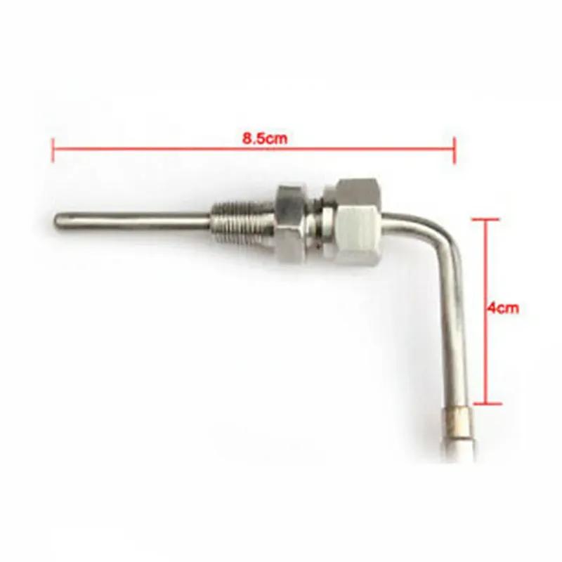 EGT K Type Thermocouple Temperature Sensor Probe For Temperature Controller Stainless Steel 1/8" NPT Thread 1200°C 2m Cable