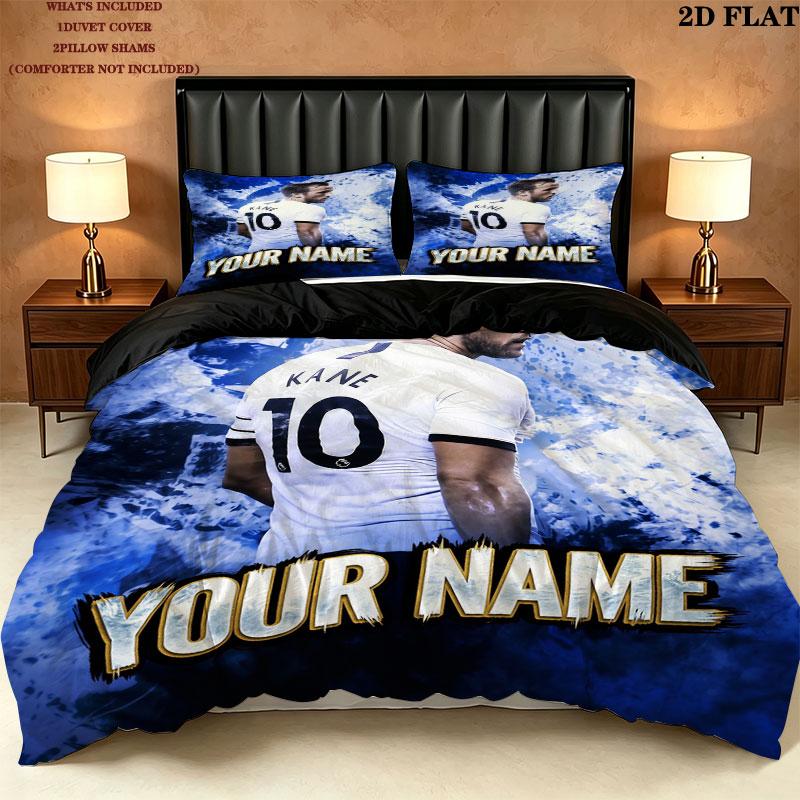 Custom Harry Kane Bedding Quilt Set Quilt Cover Pillowcase Home Decoration Birthday Gift (1 * duvet cover + 2 * pillowcase, without core)