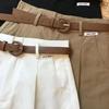 Korean Style High-Waisted Wide-Leg Capri Shorts for Women - Stylish and Slimming Summer 2026 Collection