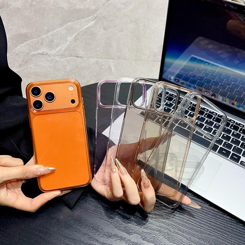 Nicht vergilbendes klares Case für iPhone 17 Pro Max Air 16E 16 E 15 Plus 14 13 12 11 17Pro 16Pro 17E Handyhülle Harte PC-Rückseite Handy Zubehör