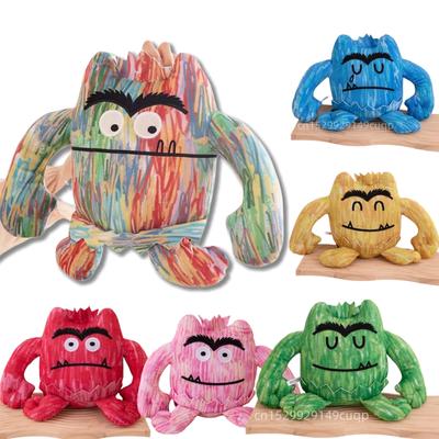 Non-Toxic 15/25Cm 7Pcs Kawaii Colorful Monster Plush Doll With Expression Monster Plushie Stuffed Toy For Children And Children Birthday Gifts