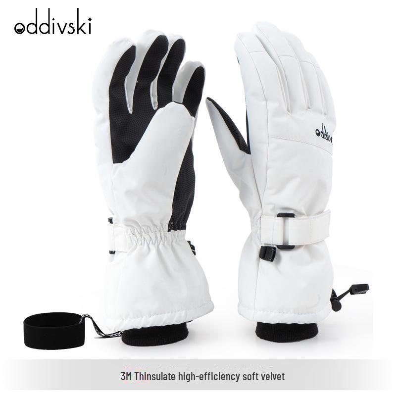 Oddivski Adult Touchscreen Ski Gloves - Waterproof, Warm, and Protective for Men and Women in Snow Sports.