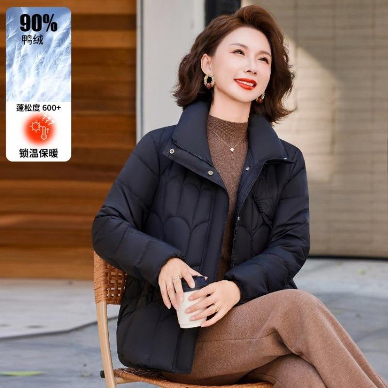 White duck down jacket winter new short down jacket women 0 loose