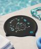 Tieseunain Bunny Bliss Silicone Swim Cap Black