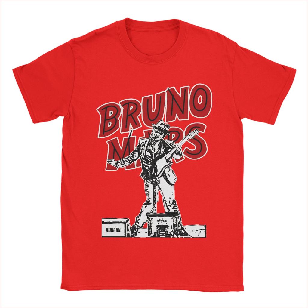 Bruno Mars Live Art TShirt Summer 100 Cotton TShirts For Mens Hip Hop Casual Tshirt Short Sleeve Funny Clothing