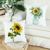 Sunflower Pattern Decorative Pillowcase Living Room Office Decoration Home Pillowcase