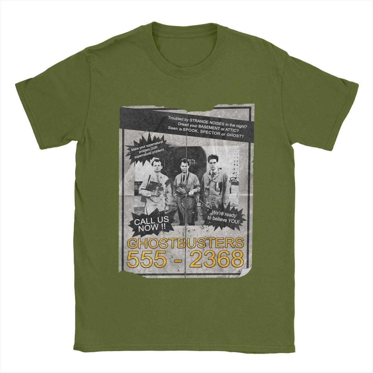 

Ghostbuster Who Ya Gonna Call Men s T Shirts Unique Tee Shirt Short Sleeve O Neck T-Shirt Pure Cotton Summer Clothing 4XL