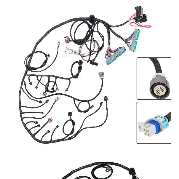 LS3 4L60E DBW 03-07 LS Vortec Standalone Wiring Harness 4.8 5.3 6.0 MULTEC/Delphi Fuel Injector CONNECTORS For LS3 Engine US
