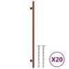 VidaXL Poignées d'armoire 20 pcs bronze 320 mm acier inoxydable 3203705