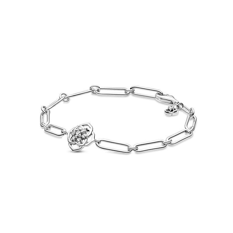 S925 Sterling Silver Mother's Day Collection New Rose Petal Bracelet
