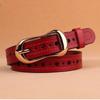 1Pc Women's Genuine Leather Casual Pin Buckle Belt - Versatile Korean Cowhide Waist Seal