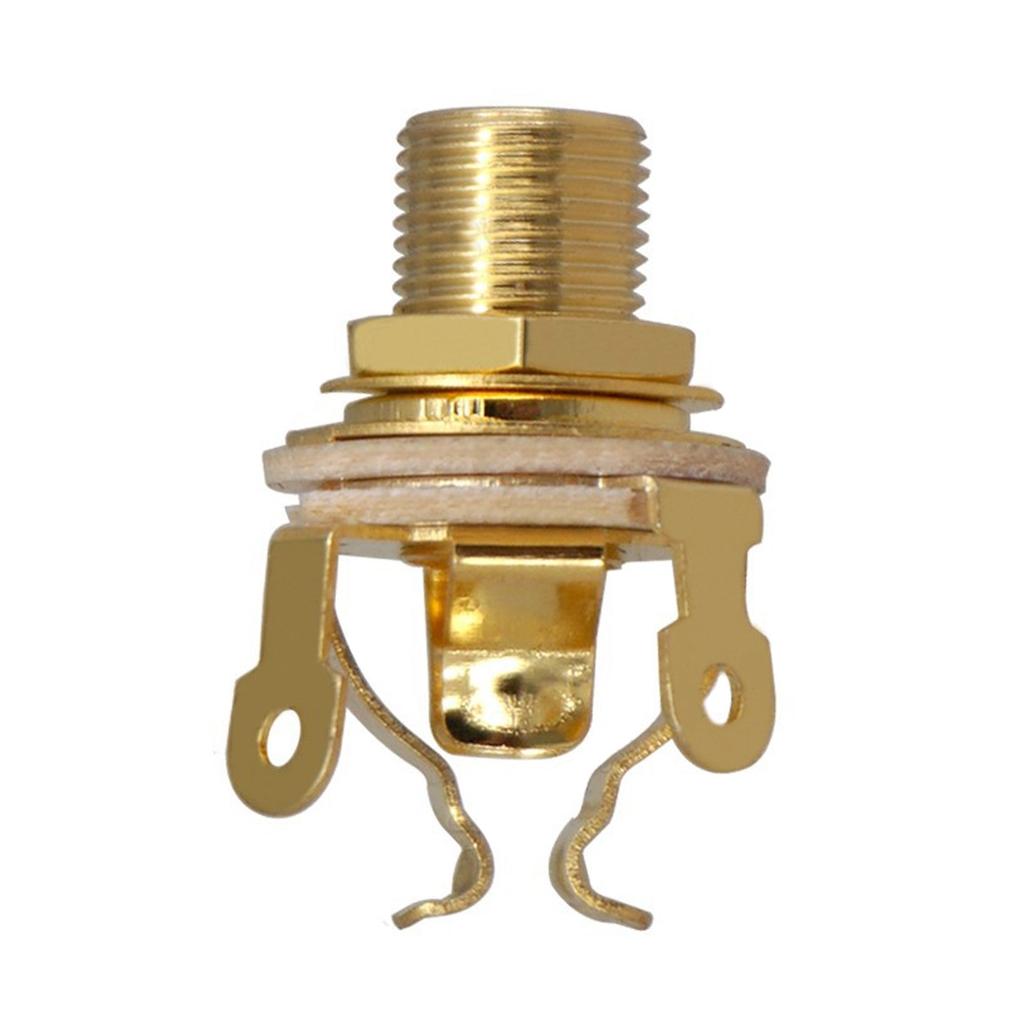 1/4 Guitar Jack Mono Input Jack Metal Electric Guitar Replacement Mono Input or Output Jack Socket 6.35mm Guitar Part