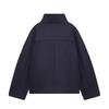 New casual loose minimalist straight-leg stand-collar woolen coat