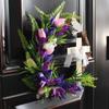 Easter Cross Wreath Festival Front Door Decoration Wreath Courtyard Decoration Wreath