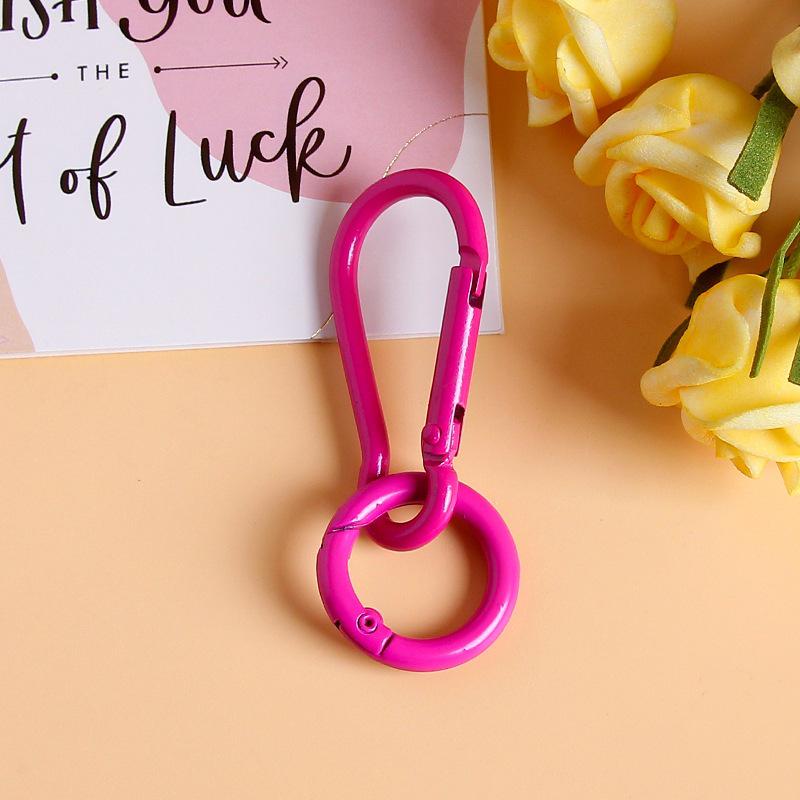 Colorful Gourd Buckle Spring Ring Keychain Ornaments for DIY Jewelry & Bag Charms