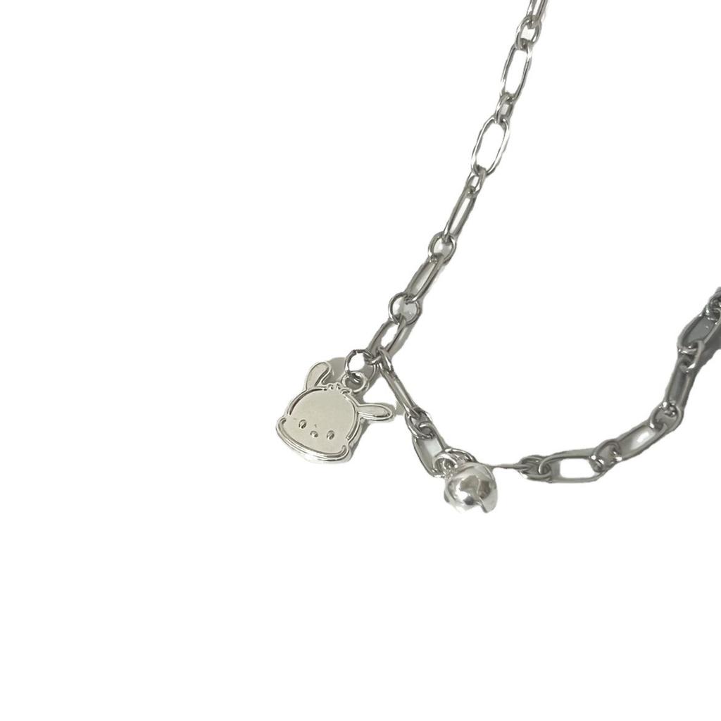 Pochacco Bell Bracelet for Female Students, Sweet and Cute Girlfriends, Heart-shaped Hand Jewelry, Unique Design, Birthday Gift