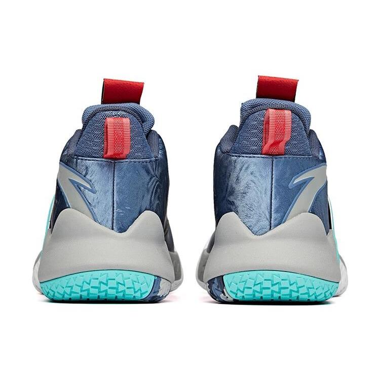 Anta Cement Killer Low top Basketball Shoes Men's Blue Gray 112041610-5