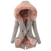 Ladies  Coat Womens Winter Warm Thick Long Jacket Hooded Overcoat