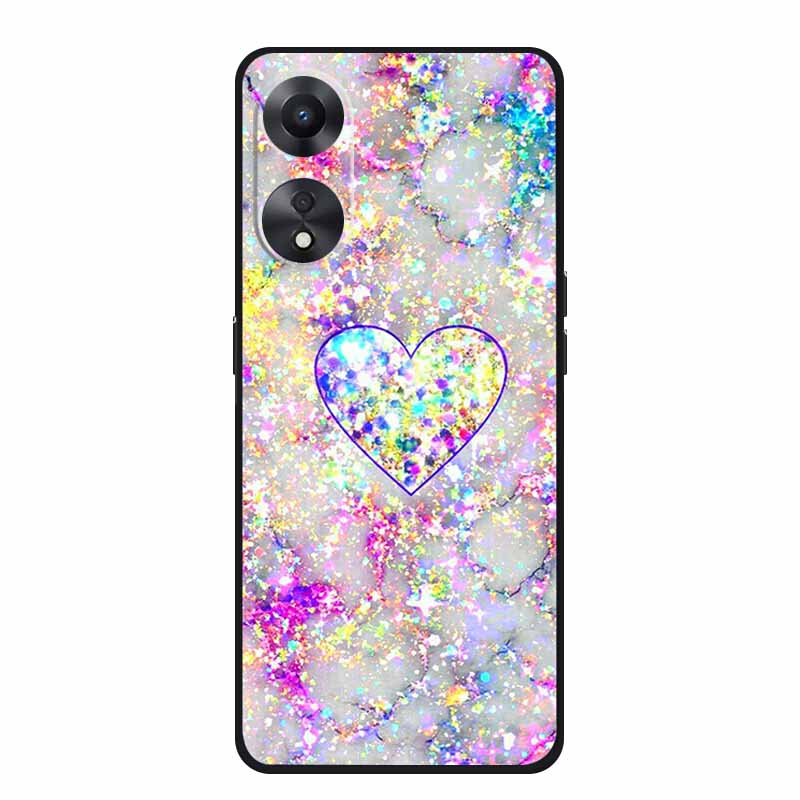 For OPPO A78 5G Case Fashion Silicone Soft TPU Back Cover For Oppo A58 A58X 5G OPPOA78 5G Phone Cases Shockproof CPH2483 Fundas