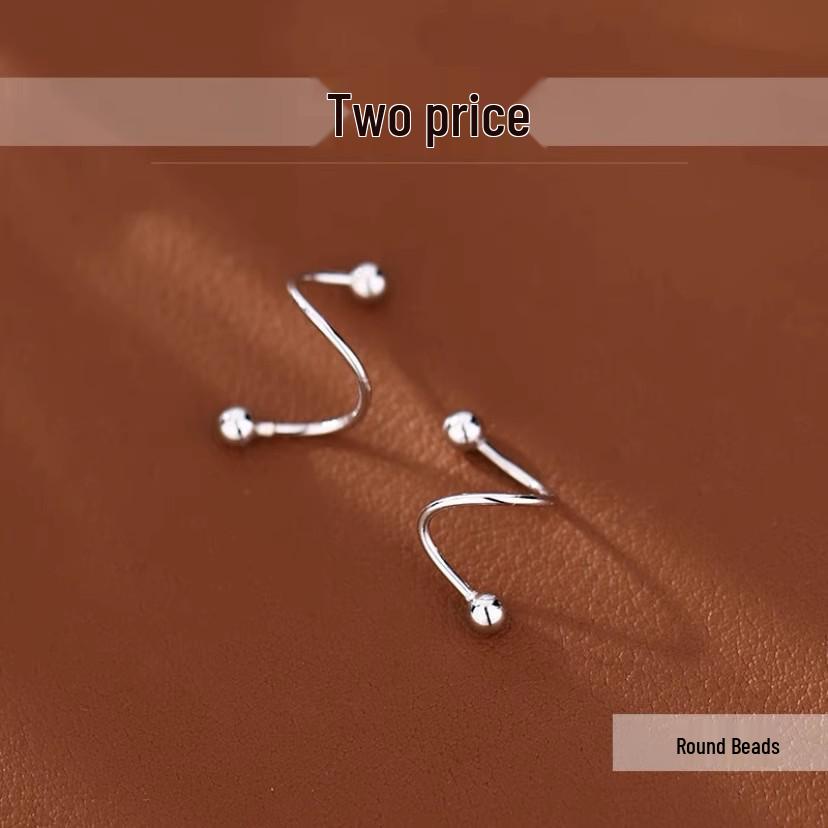 

925 Silver Needle Star & Heart Hoop Earrings - Trendy, Minimalist Design