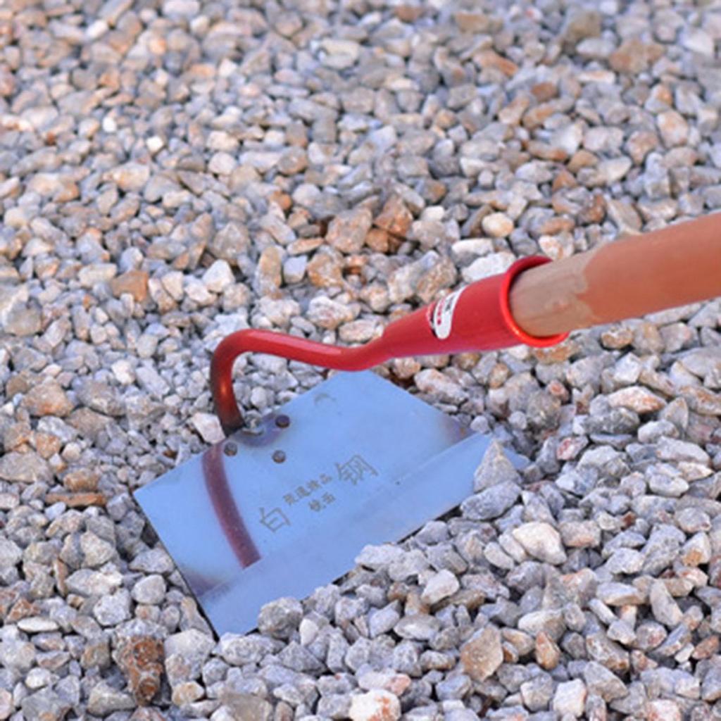 Hoe Garden Tool Gardening Hand Tool for Weeding Seeding Landscaping Soil