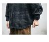Men's Retro Plaid Wool Jacket - Long Sleeve, Versatile Casual Coat for Spring and Autumn