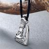 Kinitial Antique Bronze Color Slavic Perun Big Axe Pendant Necklace Jewelry Viking Slavic Necklaces Fit for Men's Jewelry