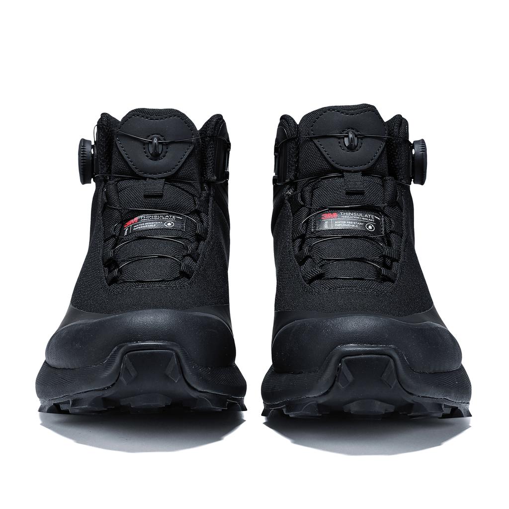 Men Hiking Boot Anti Splash Water Outdoor Sneakers Rotating Button Hiking Shoes  Comfort High-Top Trekking Walking Shoes Non-Slip Warm Suitable