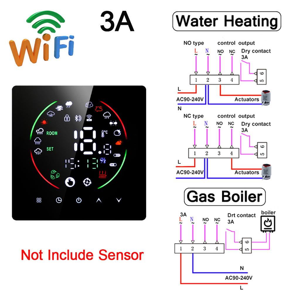 Tuya WiFi Smart Thermostat Electric Floor Heating TRV Water Gas Boiler Temperature Voice Remote Controller for Google Home Alexa